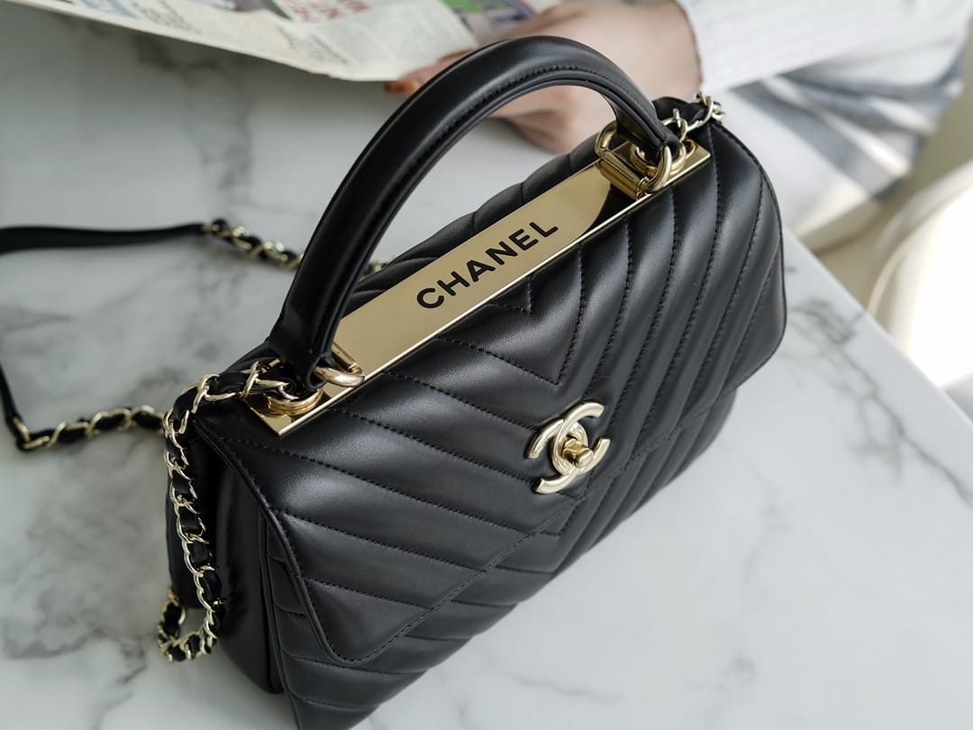 CHANEL Trendy CC25 Pre-Owned medium Chevron Trendy handbag 25cm