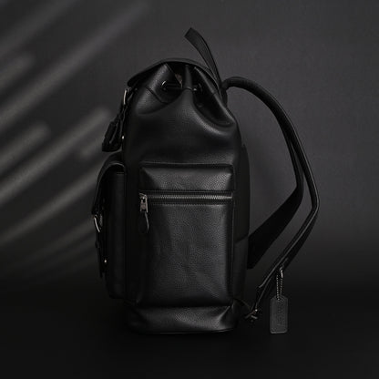 Prada Nylon & Leather Multi-Pocket Backpack – Black