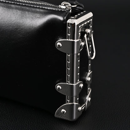 Louis Vuitton Soft Trunk Monogram Black Leather Crossbody Bag