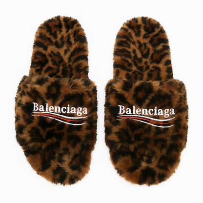 Furry Slide Sandal