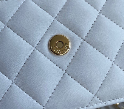Chanel Wallet on chain Woc white