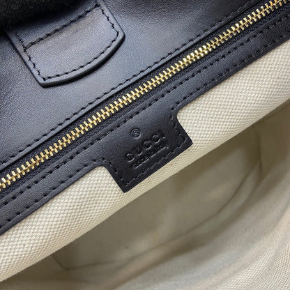 GUCCI small horsebit embellished leather bucket bag