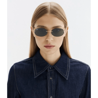 Ray-Ban RB3767 001/71 Sunglasses Oval